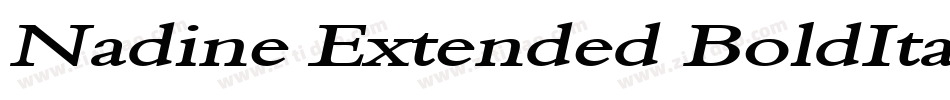 Nadine Extended BoldItalic字体转换